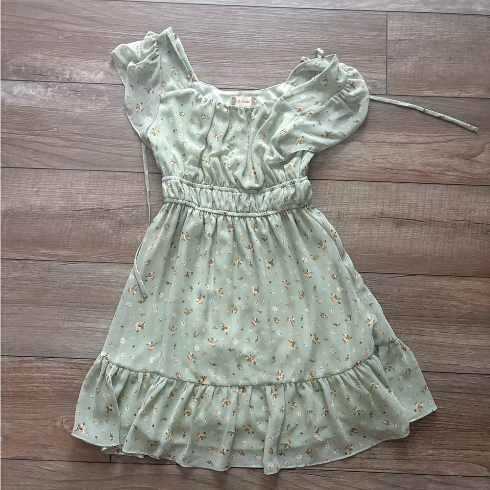 Altar’d State Green Floral Dress